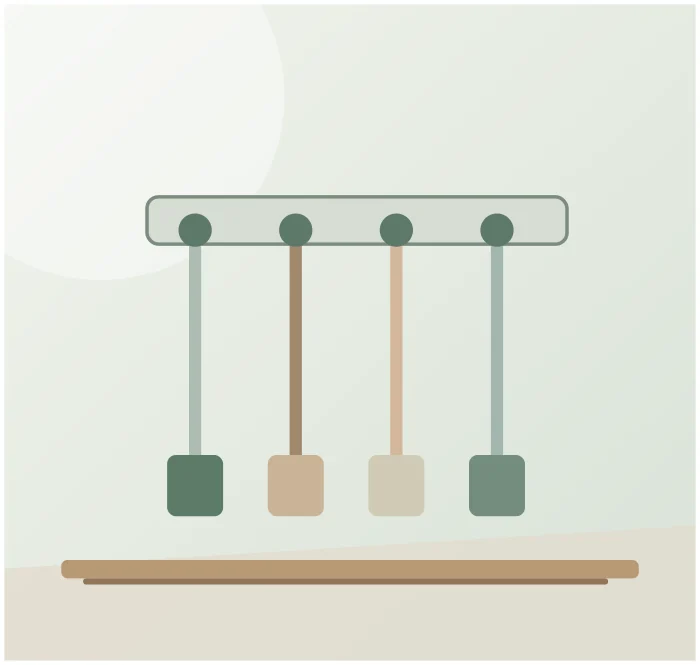 Illustrative concept showing how this kind of product may be used; not an authentic photo of IMILLET Wall-Mounted Broom Holder — 5 Racks, 4 Hooks