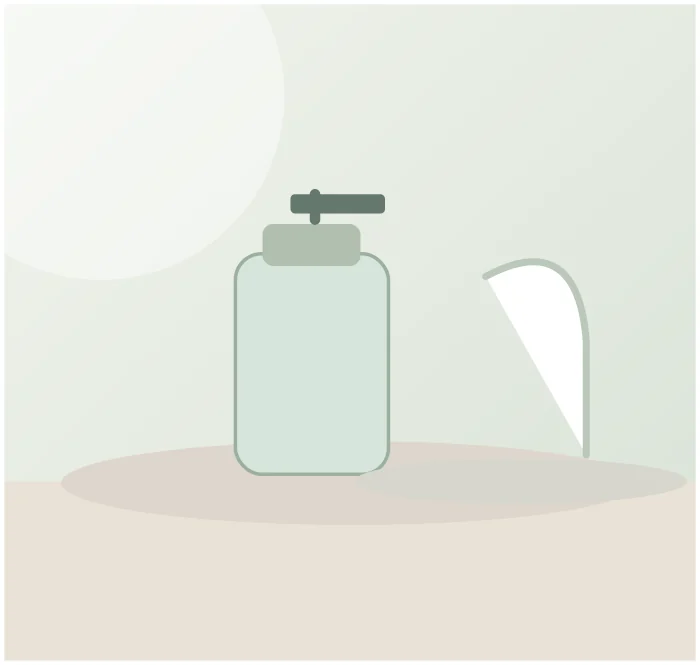 Illustrative concept showing how this kind of product may be used; not an authentic photo of Yamazaki Tower One-Handed Dispenser — 250 ml